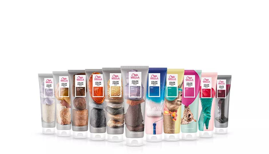 Image of Wella Professionals Color Fresh Mask collection – semi-permanent color depositing masks and hair glossing treatment
